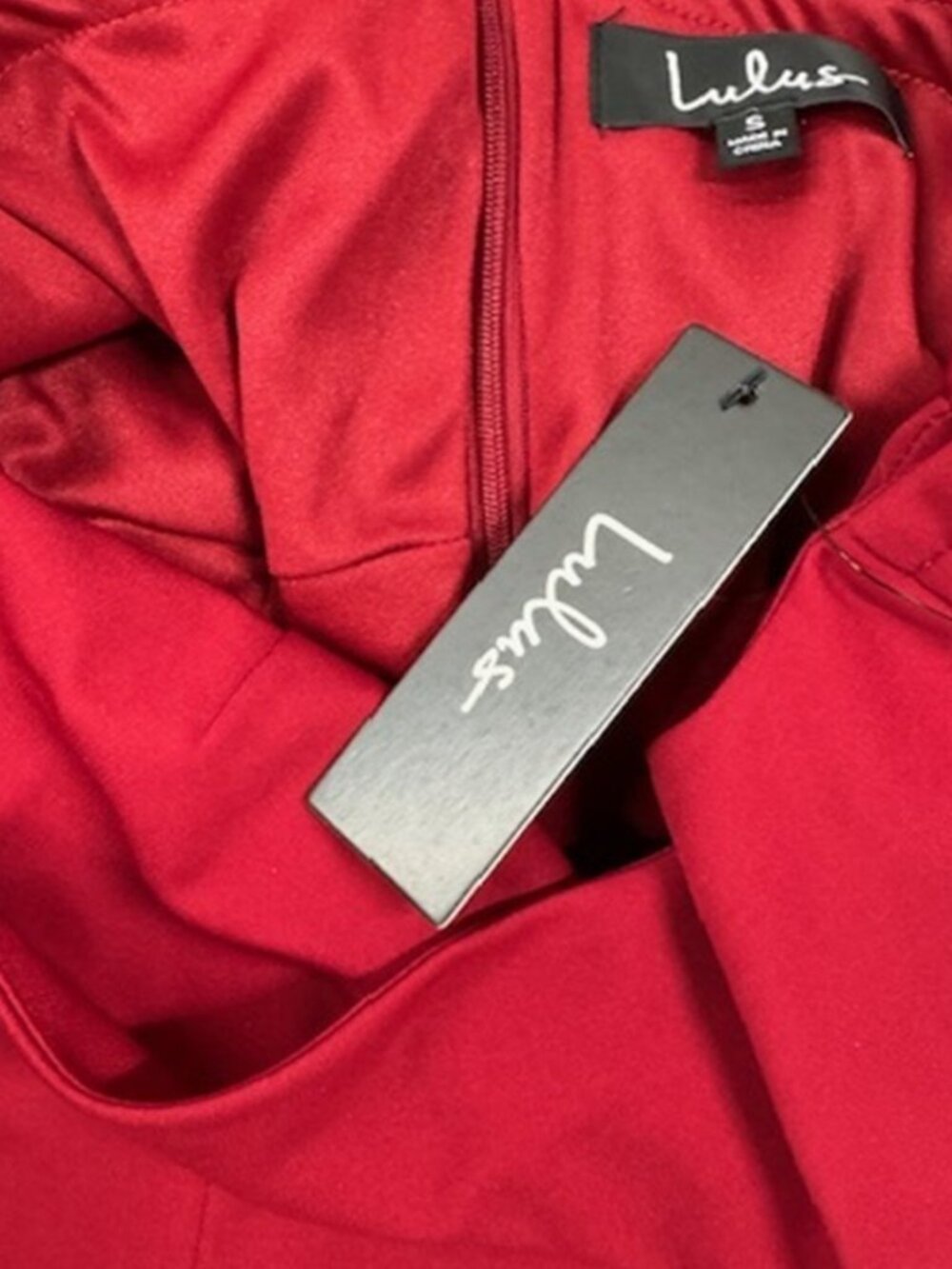 Lulus Heart Eyes Red Ruffled Bodycon Mini Dress​ NWT - Picture 7 of 9